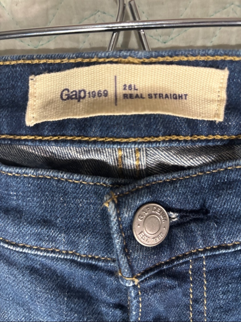 GAP Women's Straight Leg Jeans - Medium Blue Wash - Picture 2 of 8